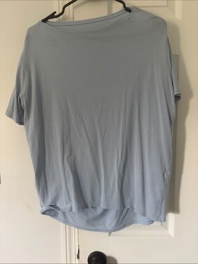 lululemon athletica Light Blue Short Sleeve Tee